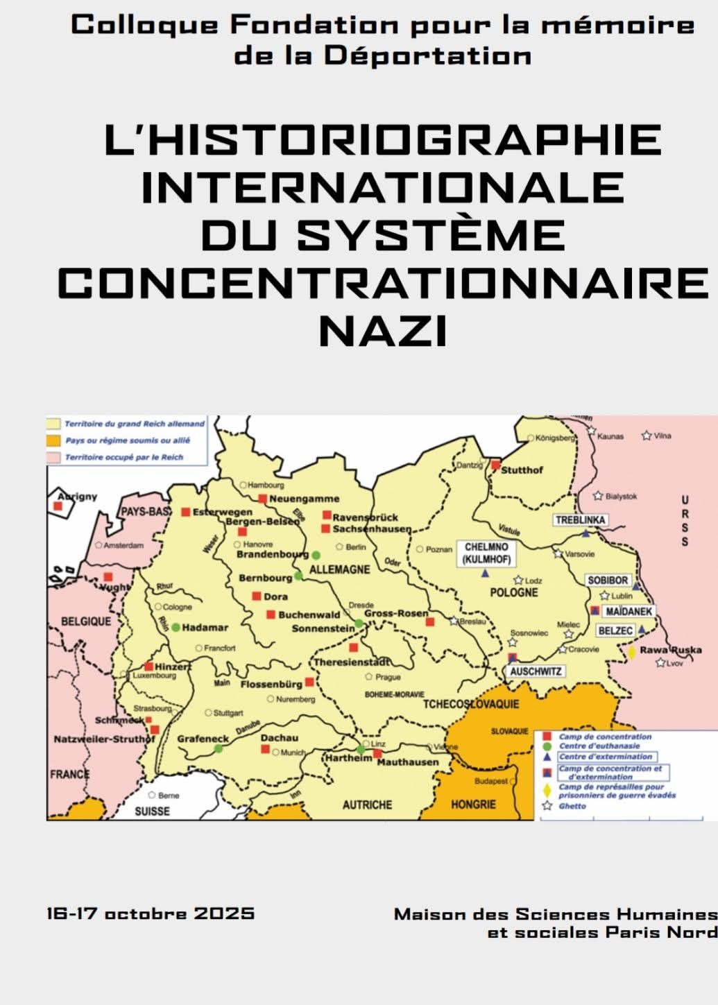 carte des camps nazis